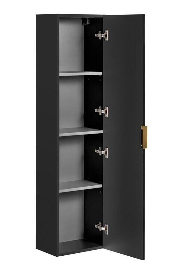 Komplett baderomspakke ADEL BLACK 120 cm – dobbelservant, Geberit, vegghengt toalett og Hansgrohe  